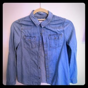 Long sleeve jeans button down